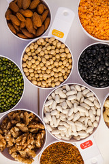Portion cups of healthy ingredients