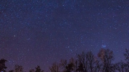 Night starry sky with milky way