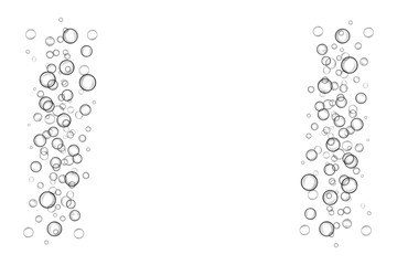 水 泡 夏 白背景