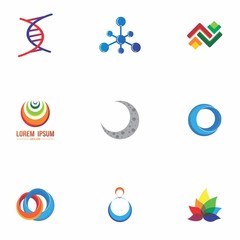Fototapeta premium logo set design for business, symbol, abstract and decoration 