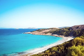 Obraz premium Australian coastline on a blue sunny day.