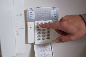 White wall mounted entry phone system