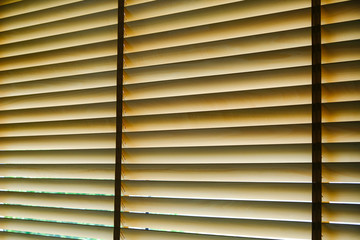 Bamboo blind for block the sun light at windows