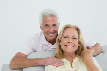 Happy senior couple at home