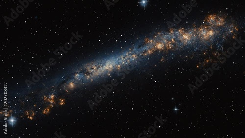 Basic 3d Rendering Of A Space Flight Into The Horsehead