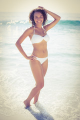 Obraz premium Happy woman in bikini