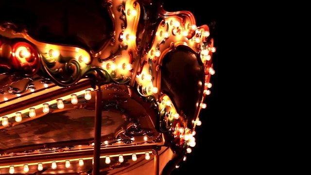 Close high angle of Traditional Carousel
