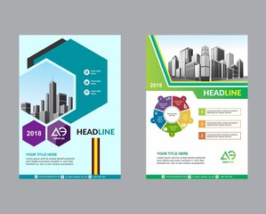 modern cover, brochure, layout for annual report