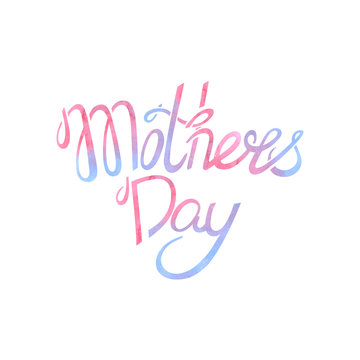 Mothers Day. Lettering. Vector illustration.