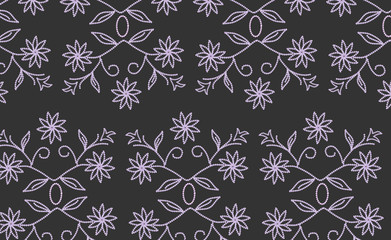 vector black lace pattern..