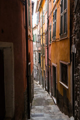 Fototapeta na wymiar Scorci del borgo marinaro di Tellaro, Lerici, Golfo dei poeti, La Spezia, Mar Ligure, Liguria, Italia