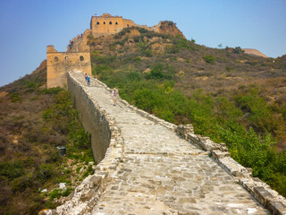 Fototapeta na wymiar The Great Wall of China at Jinshanling, Beijing