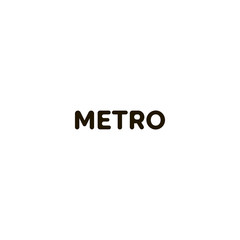 metro icon. sign design