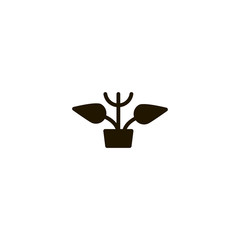 plant icon. sign design