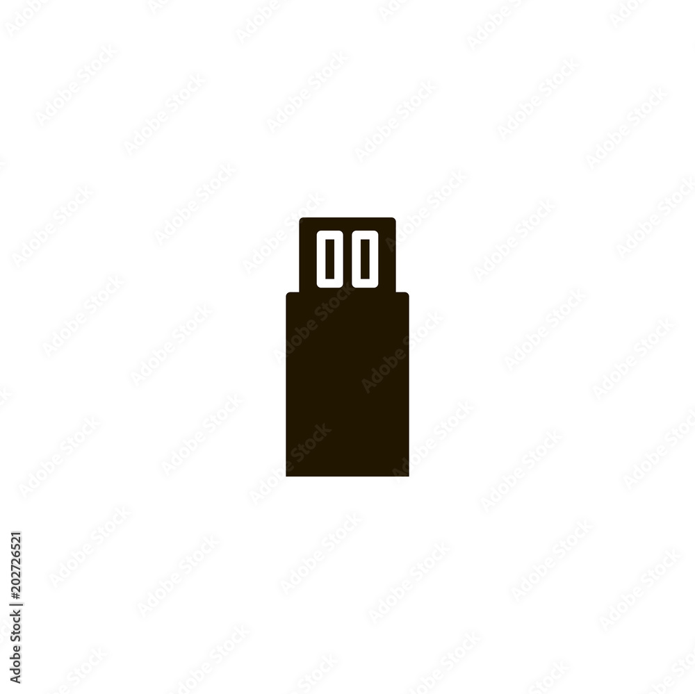 Sticker usb flash drive icon. sign design