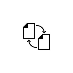 file transfer icon. sign design