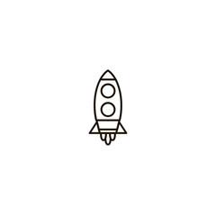 rocket icon. sign design