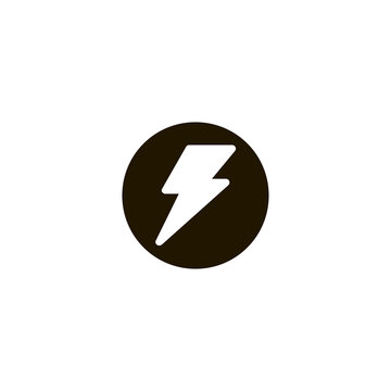 lightning icon. sign design