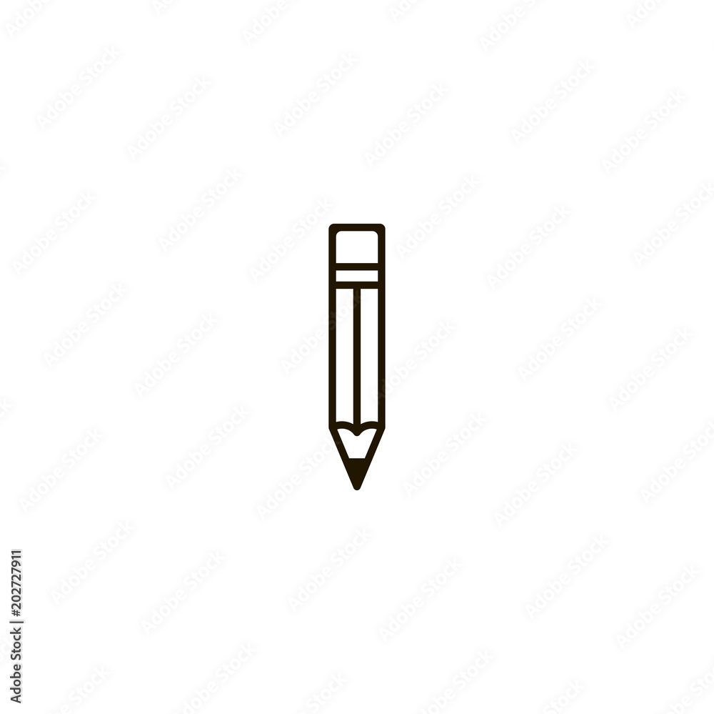 Wall mural pencil icon. sign design