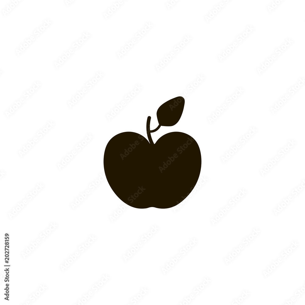 Sticker apple icon. sign design