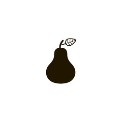 pear icon. sign design