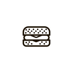 burger icon. sign design