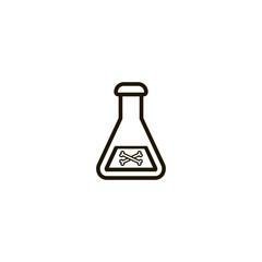 flask icon. sign design