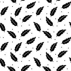 Black and white seamless pattern with flowers. Floral decoration template for paper, textile, handmade decoration, scrap-booking, polygraphy, t-shirt, cards.