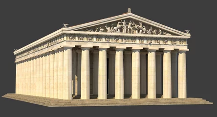 Fotobehang This is a 3d render of the Parthenon as it would have appeared around 400BC © dougwalters