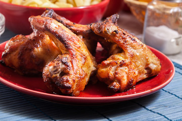 Tasty baked chicken wings