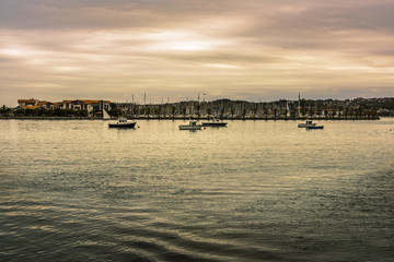 atardecer en el mar