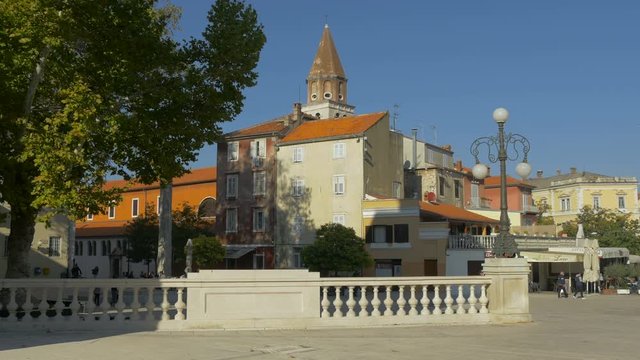 A square on a sunny day