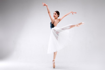 Fototapeta na wymiar Ballerina on a white background