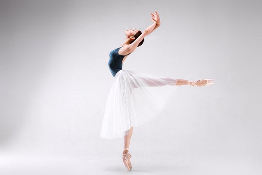 Ballerina on a white background