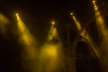 Stage light in the night 