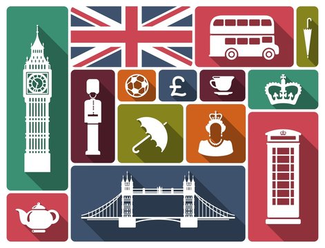 Icons on a theme of England