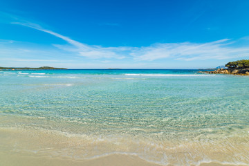 Fototapeta na wymiar Turquoise water in Rena Bianca beach