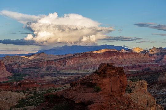 Spectacular landscapes of Capitol reef National park in Utah, USA