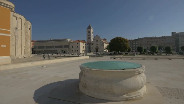 A square on a sunny day