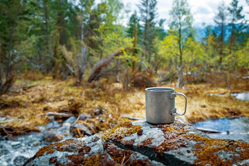 Travel titanium cup Beautiful Nature Norway.
