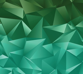 Vector low poly template. Creative abstract illustration with gradient. Triangular pattern for your business design.