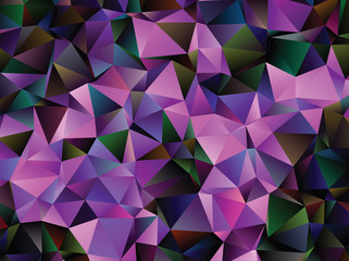 Fototapeta premium Vector low poly template. Creative abstract illustration with gradient. Triangular pattern for your business design.