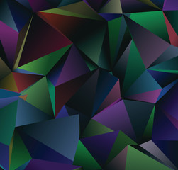 Vector low poly template. Creative abstract illustration with gradient. Triangular pattern for your business design.