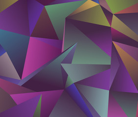 Vector low poly template. Creative abstract illustration with gradient. Triangular pattern for your business design.