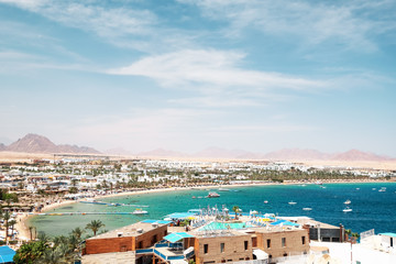 Naama Bay in Sharm El Sheikh, Egypt - obrazy, fototapety, plakaty