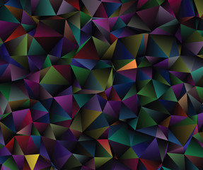 Obraz premium Vector low poly template. Creative abstract illustration with gradient. Triangular pattern for your business design.