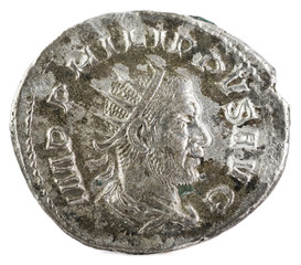 Antoninianus. Ancient Roman silver coin of Philip I. Obverse.