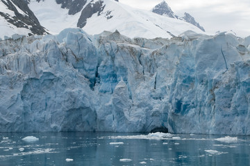 Drygalski Fjord South Georgia Islands, view of glacial ice