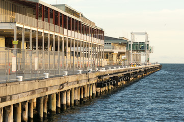 Naklejka premium Station Pier side