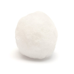Snowball isolated on white background